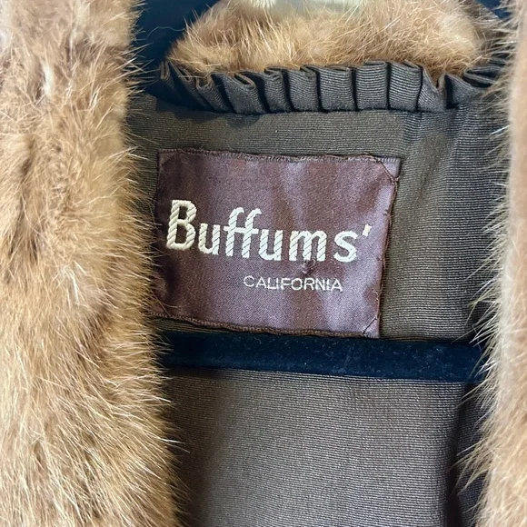 🍸”Buffums” Vintage Mink Fur Shrug/Cape Size L/XL - Picture 3 of 16